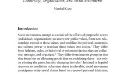 Leading Change. Leadership, Organizations and Social Movements (Marsgall Ganz)