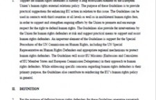 European Union Guidelines for Human Rights Defenders (European Union)