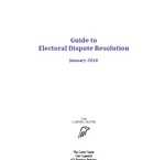 Guide to electoral dispute resolution (Carter Center)