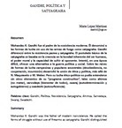 (CAT) (ESP) Gahndi, política y Satyagraha (Mario López Martínez)