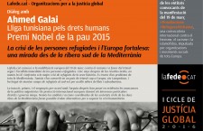 CONFERENCE: Ahmed Galal, a member of the organization awarded the Nobel Peace Prize 2015, in Barcelona