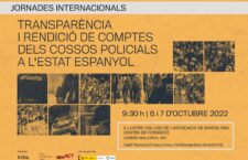  JORNADES: Transparència i rendició de comptes dels cossos policials a l’estat espanyol